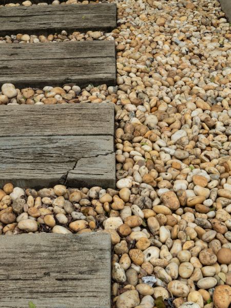 Pea Rock Installation in Englewood